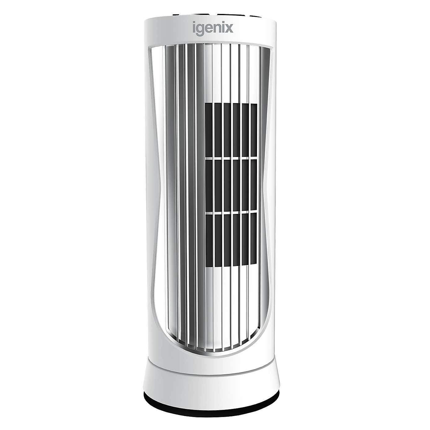 Igenix 12" Mini Tower Fan with 8H Timer