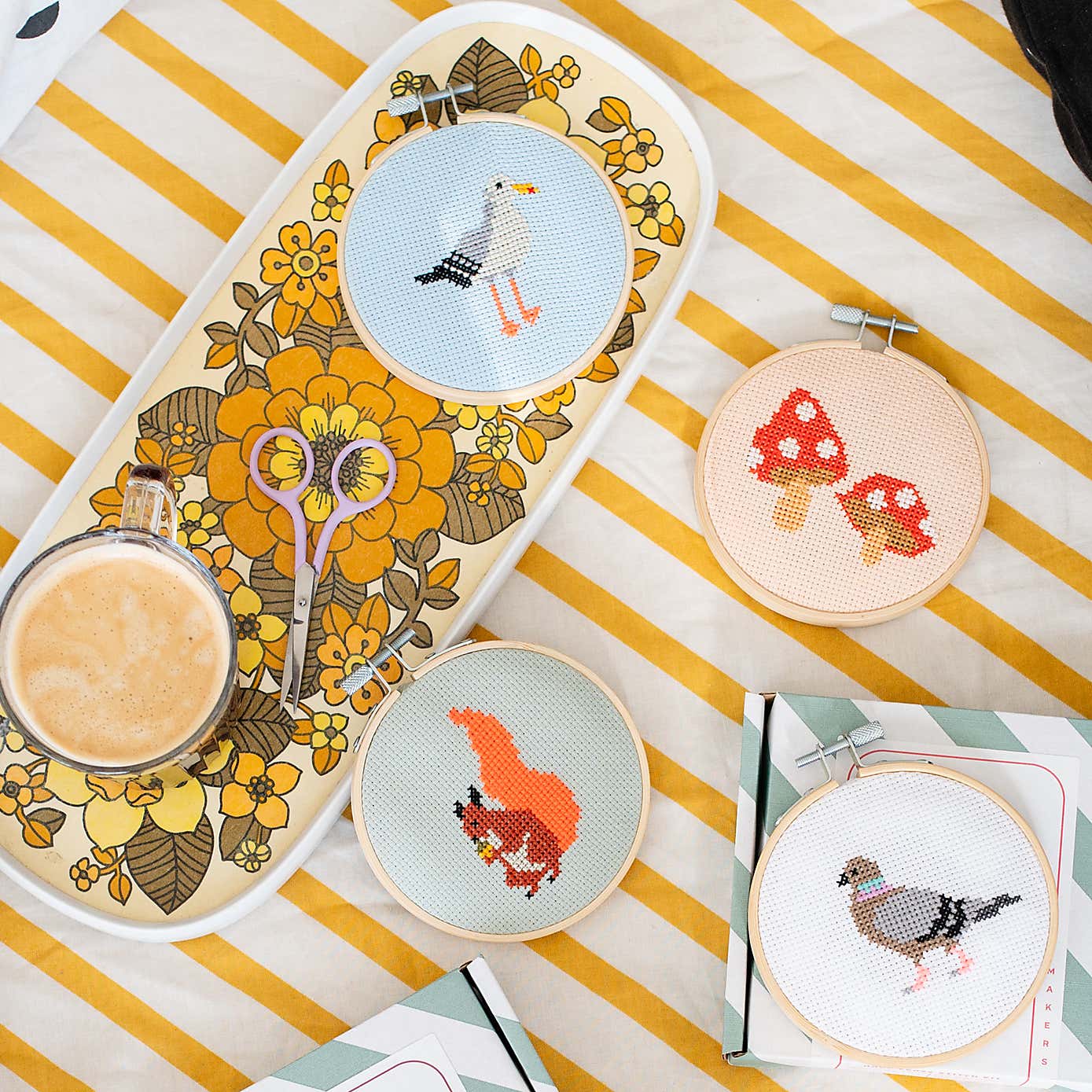 Cotton Clara Seagull Cross Stitch Kit