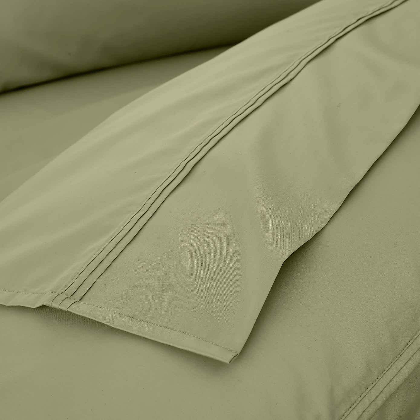Dorma 500 Thread Count 100% Cotton Sateen Plain Flat Sheet