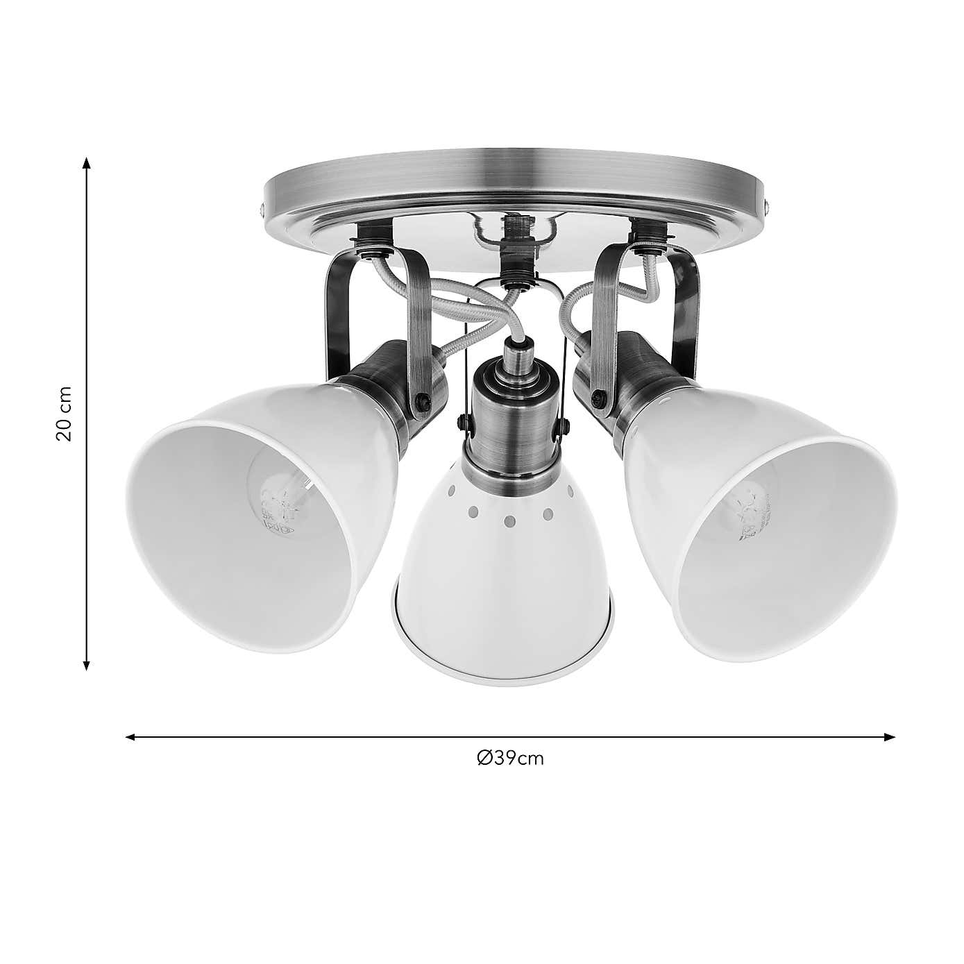 Miley Industrial 3 Light Adjustable Spotlight