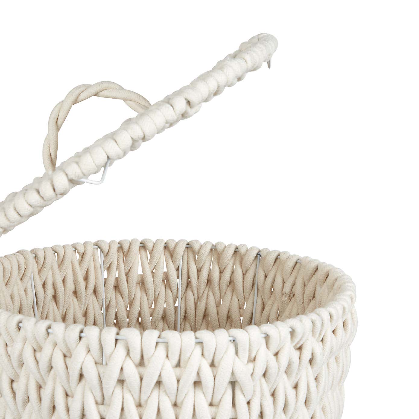 Cable Knit Laundry Basket
