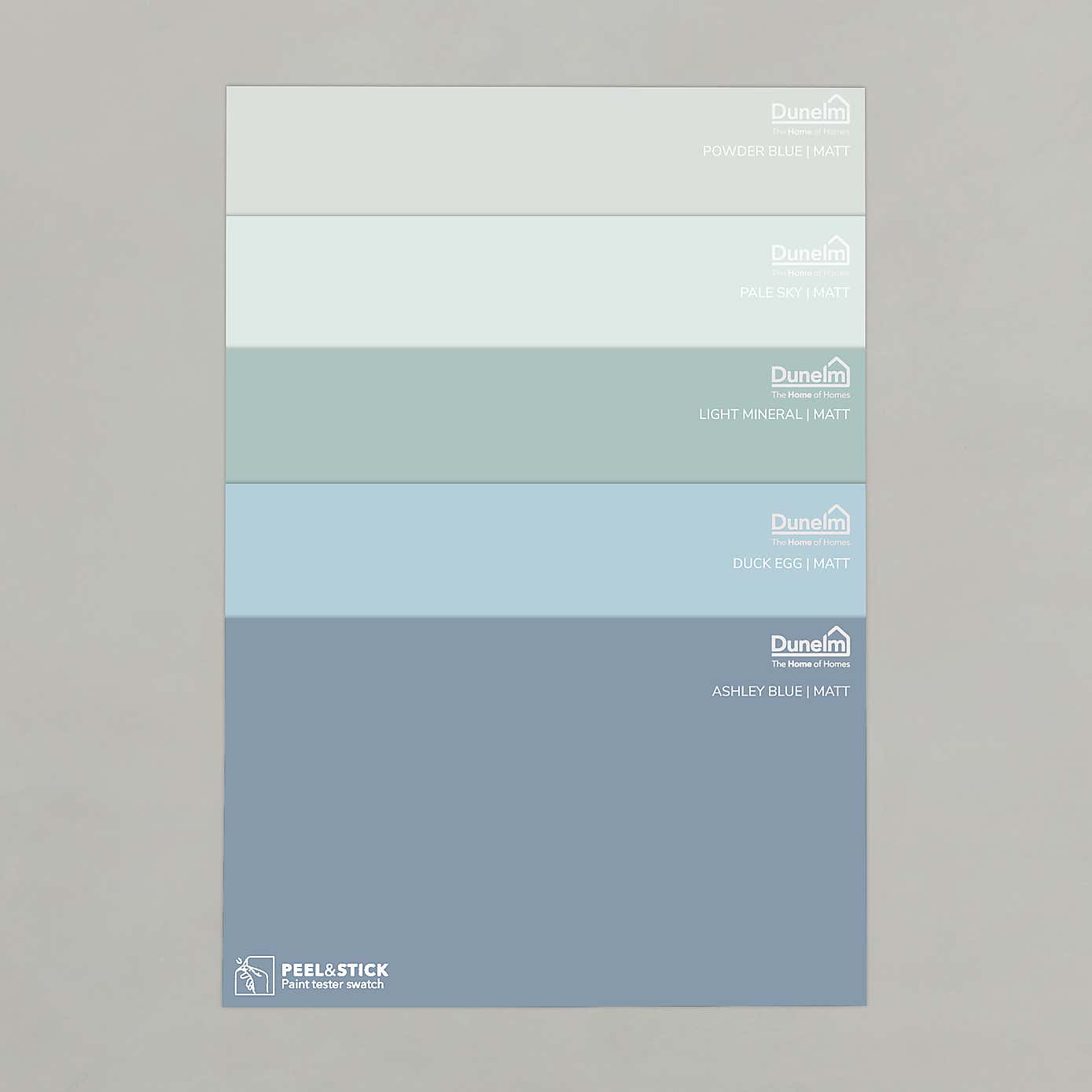 Matte Light Blue Paint Sample Bundle