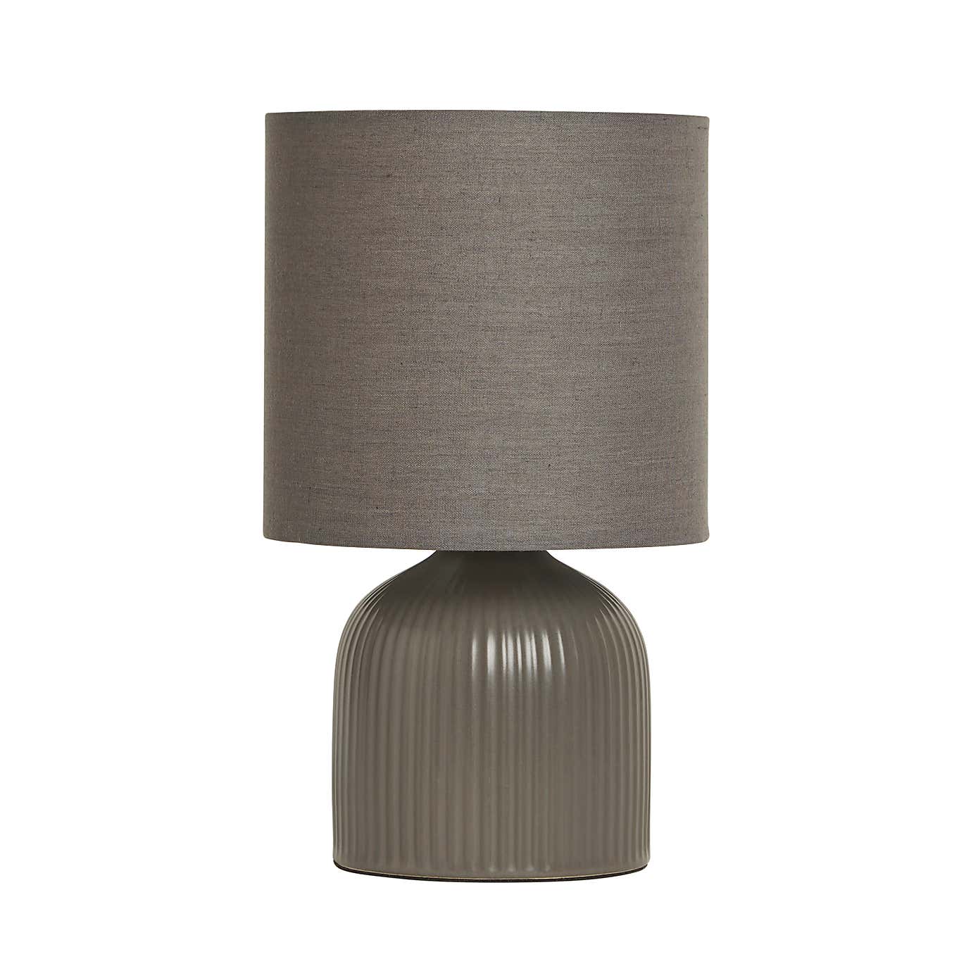 Hebe Ribbed Ceramic Table Lamp