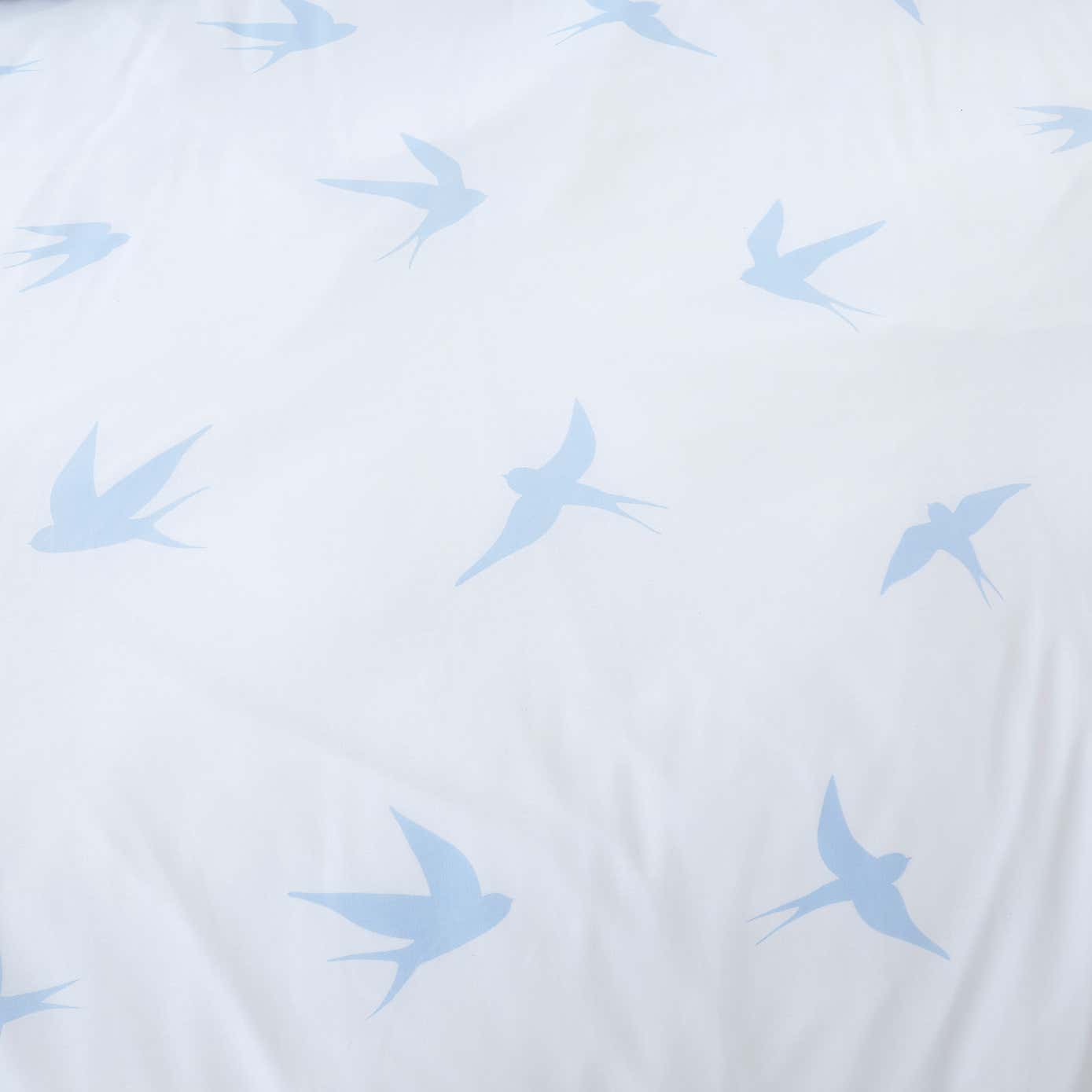 Coastal Birds Blue Reversible Duvet Cover and Pillowcase Set