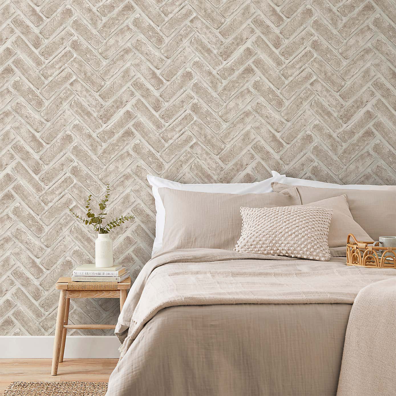 Chevron Brick Wallpaper