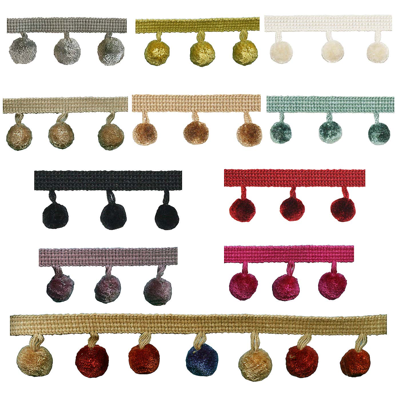 Jumbo Pom Pom Fringe