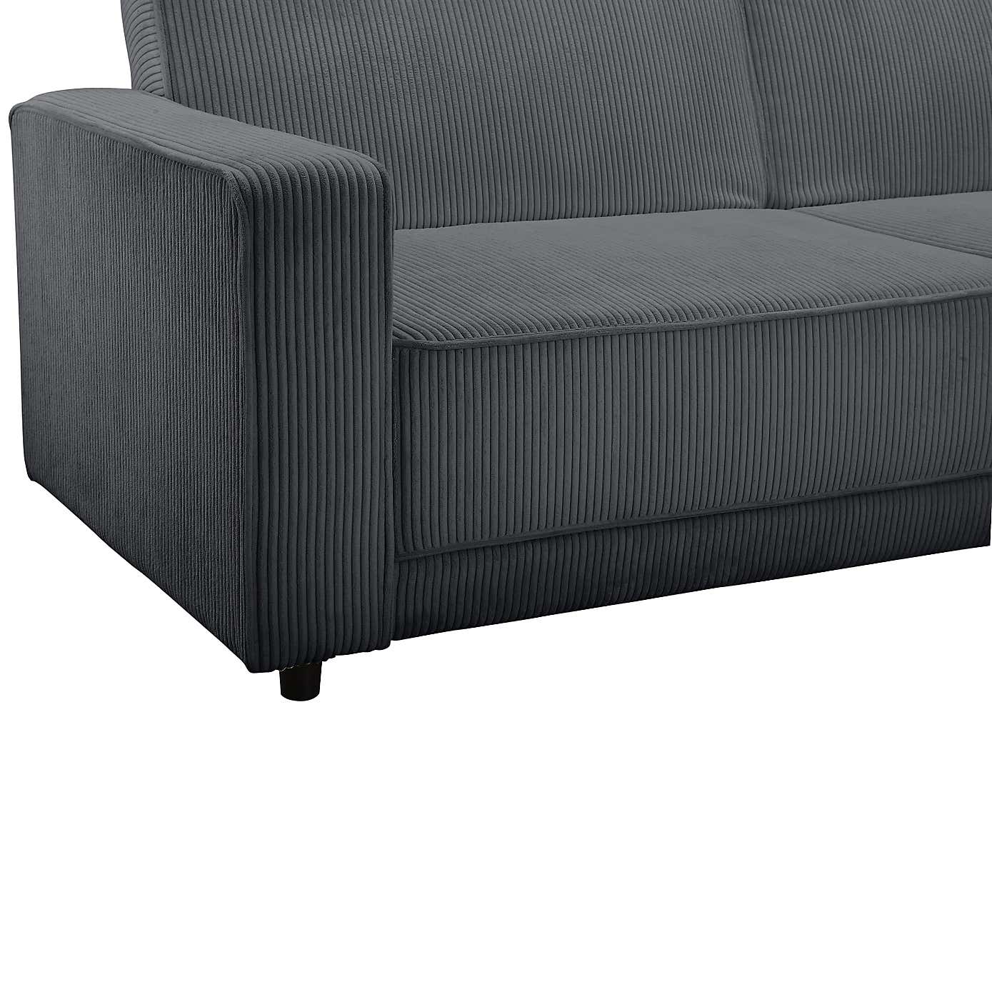 Allie Corduroy 3 Seater Sofa Bed