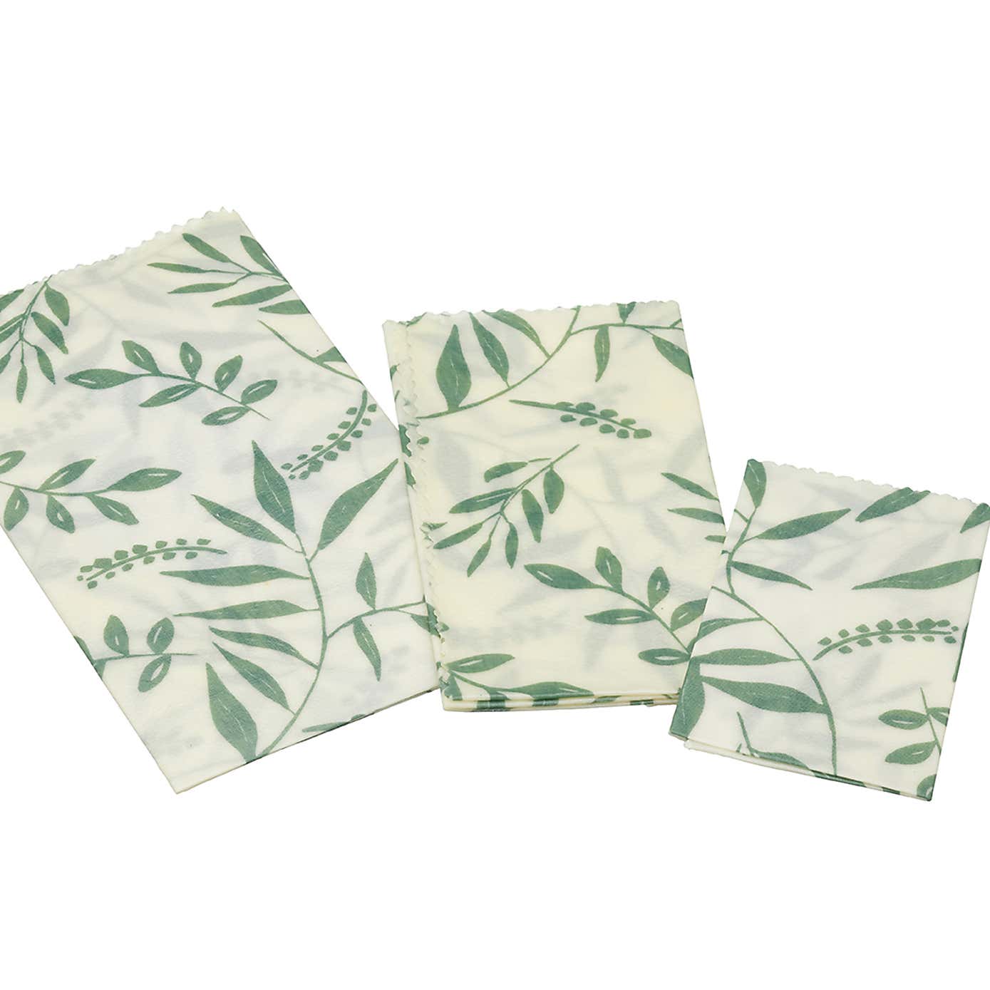Set of 3 Vegan Reusable Soy Wax Food Wrap Sheets