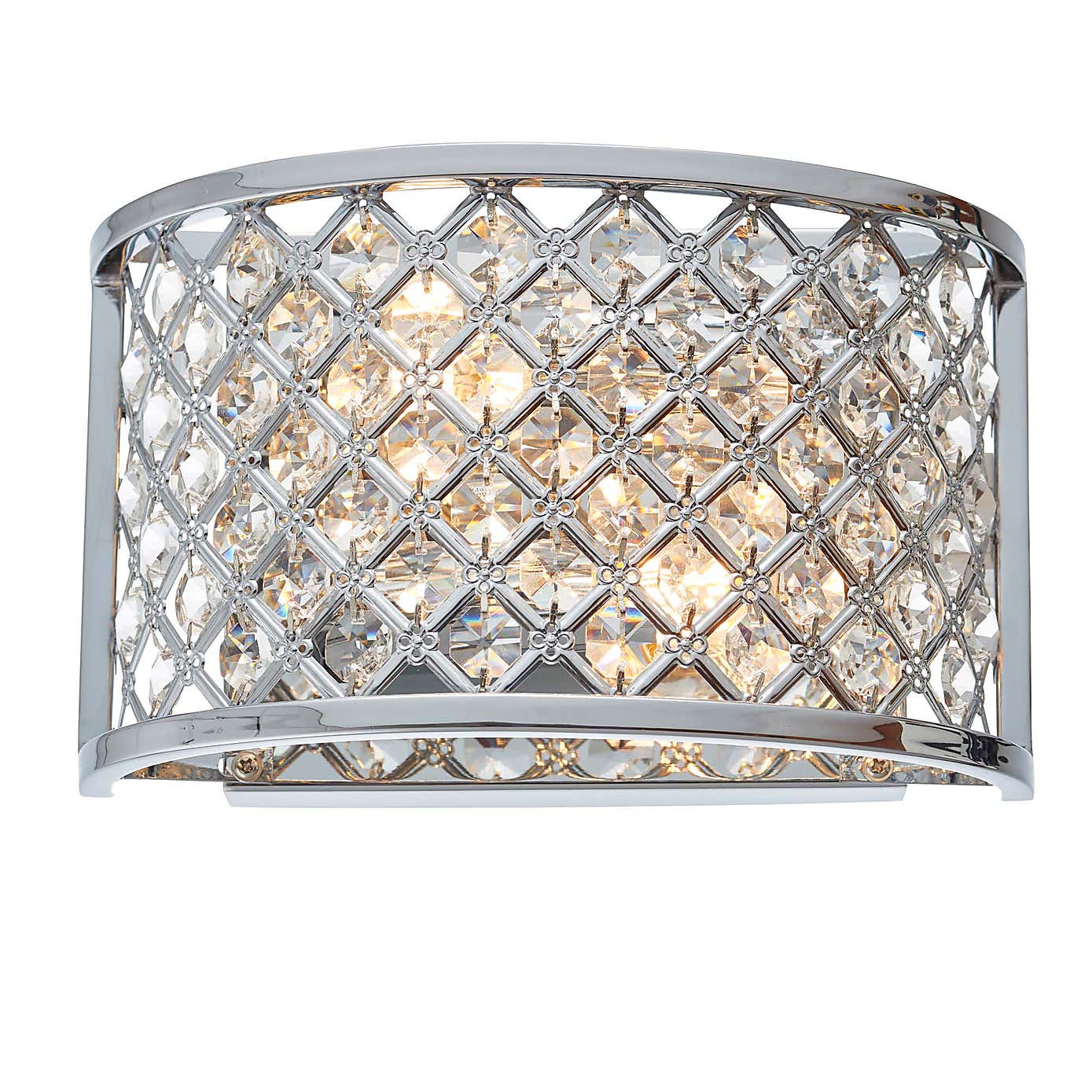 Vogue Hudson 2 Light Crystal Wall Light