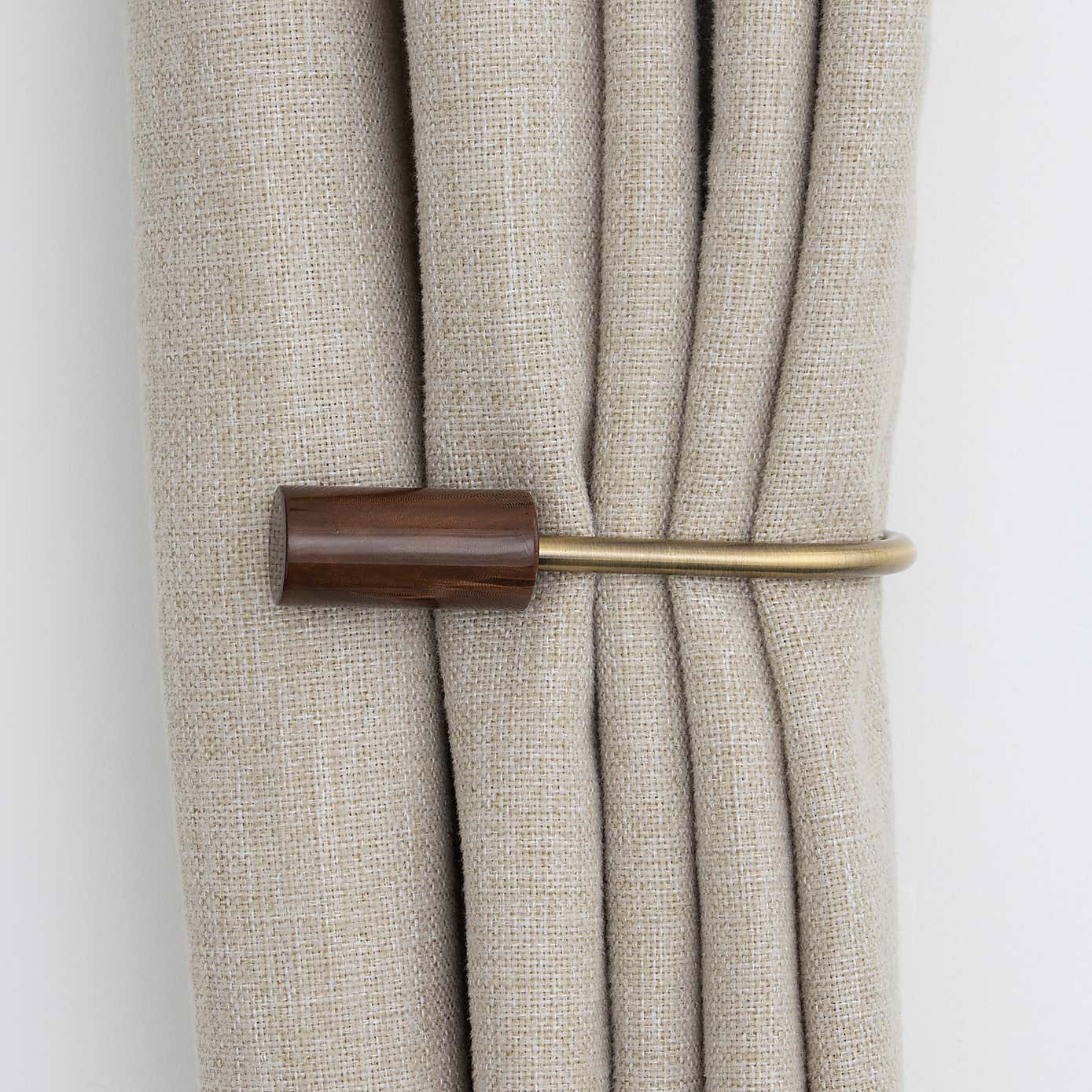 Marble Antique Brass Curtain Holdbacks