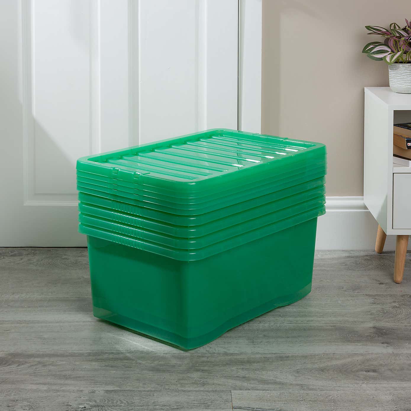 Wham Crystal Set of 5 Storage Boxes & Lids