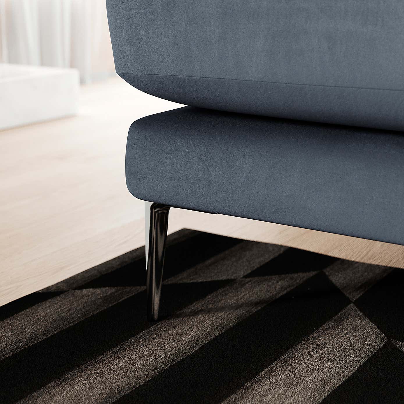 Lawson Matte Plush Velvet 4 Seater Sofa