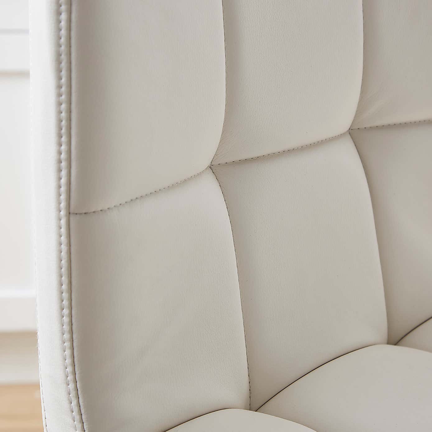 Jasmine Adjustable Height Swivel Bar Stool, Faux Leather