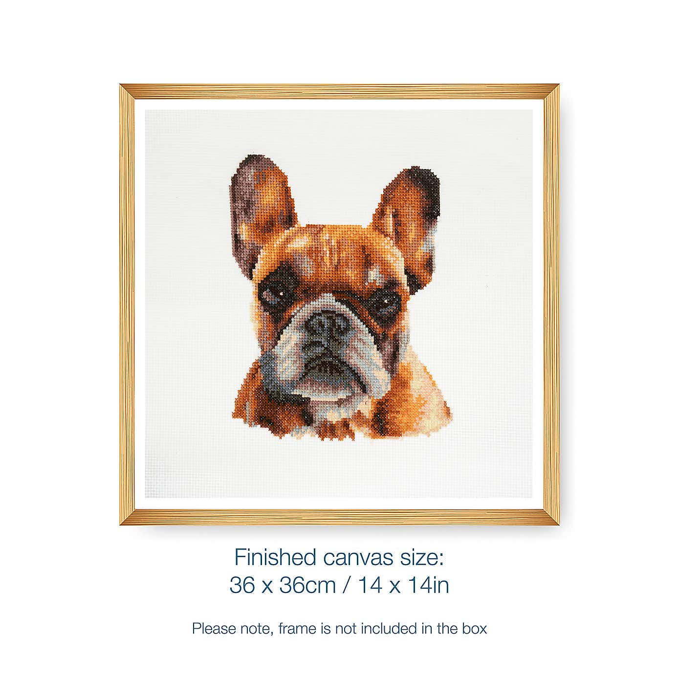 Cross Stitch French Bulldog