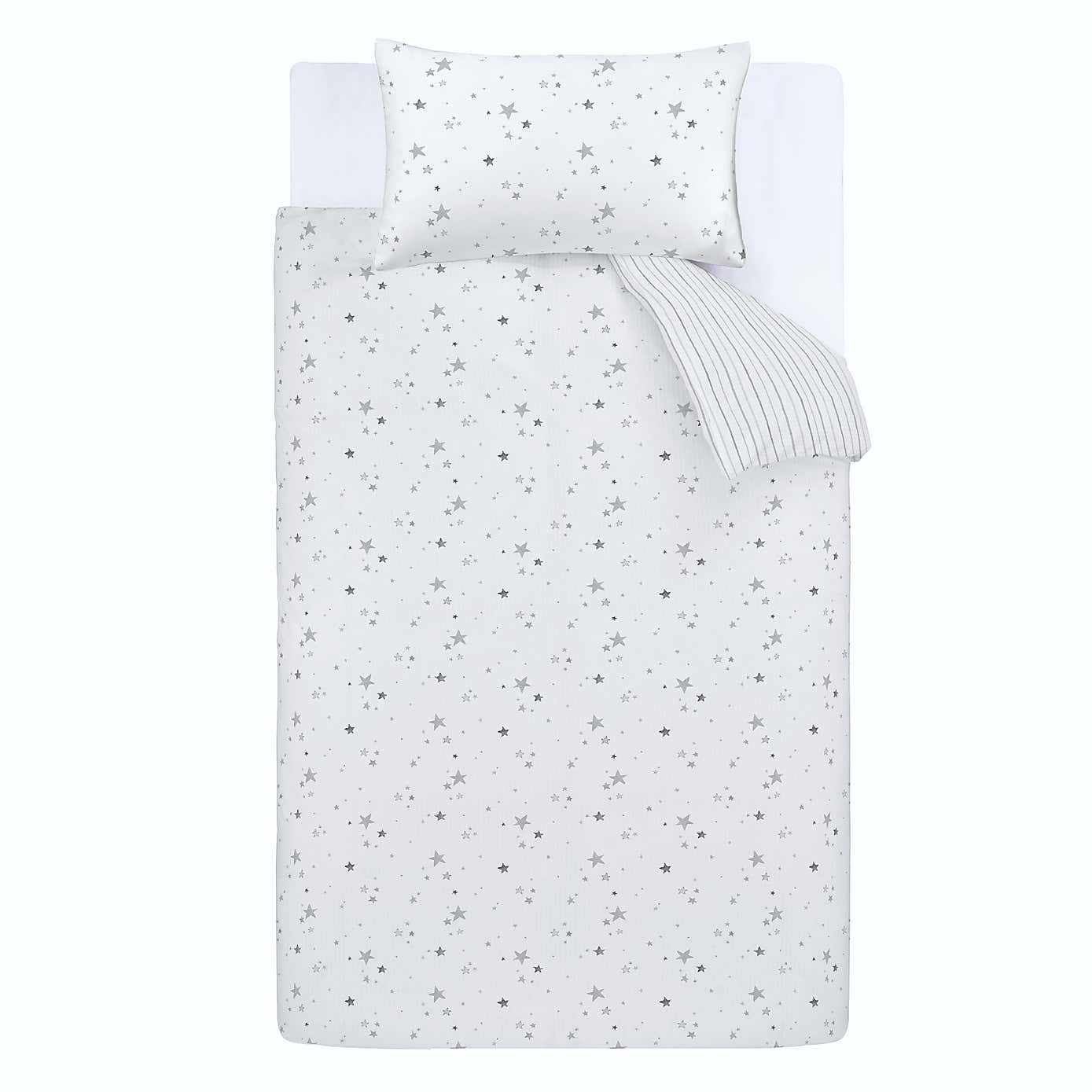 Bianca Fine Linens Stars 100% Cotton Duvet Cover and Pillowcase Set