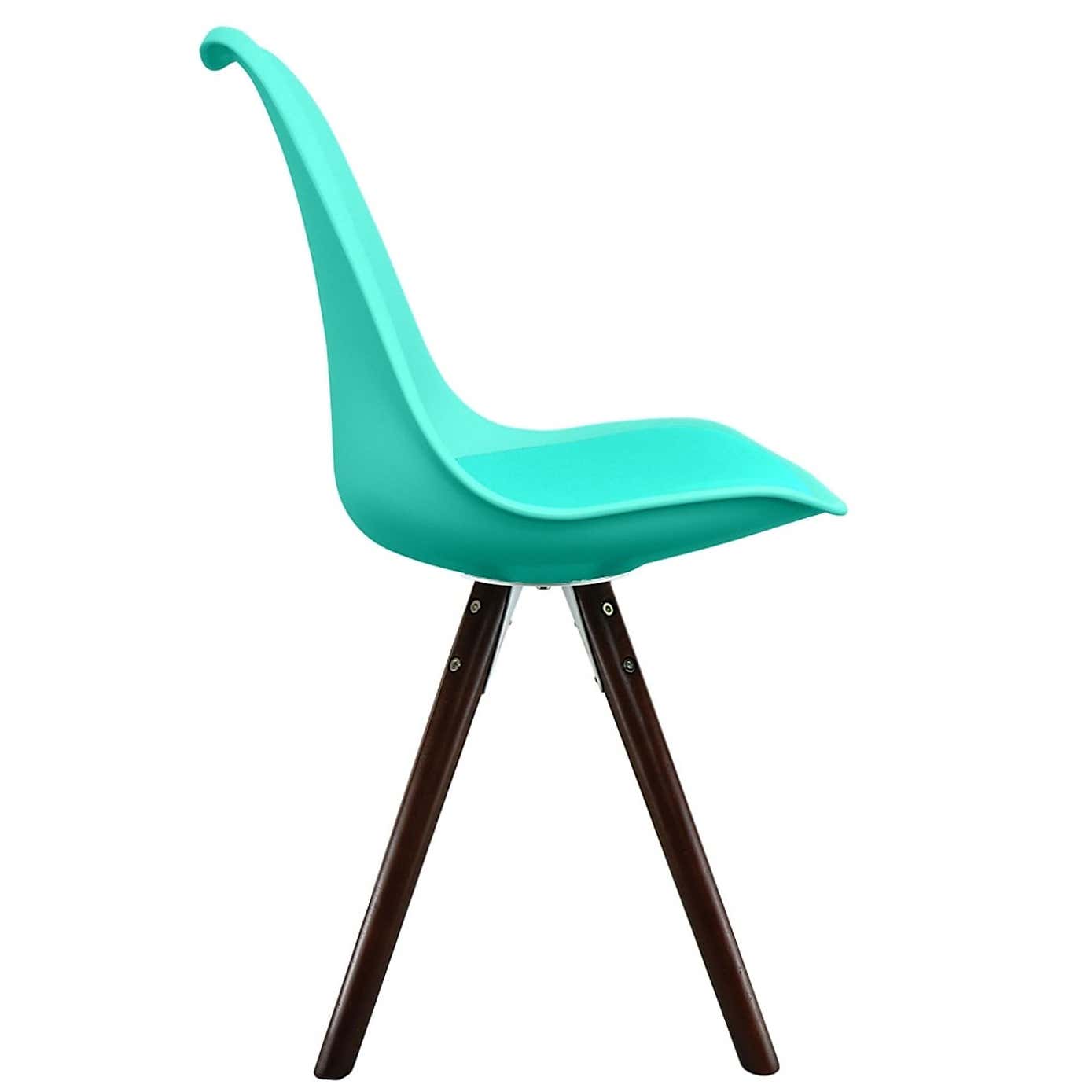 Fusion Living Soho Plastic Dining Chair with Pyramid Legs