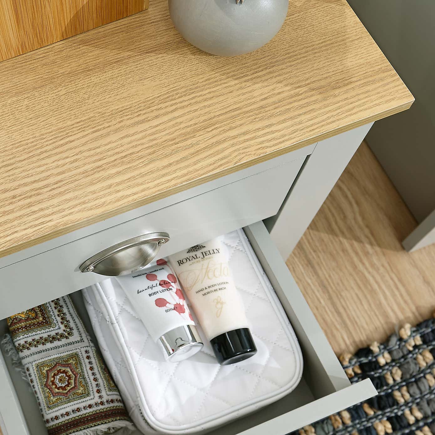 Lancaster 2 Drawer Bedside Table