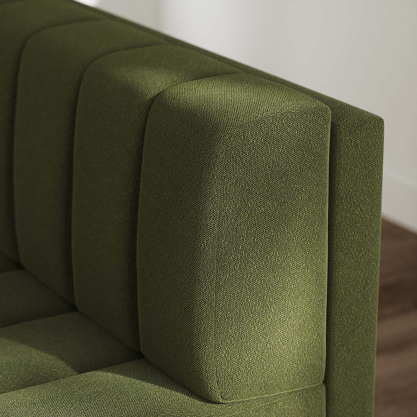 Amali Corner Dining Bench, Boucle