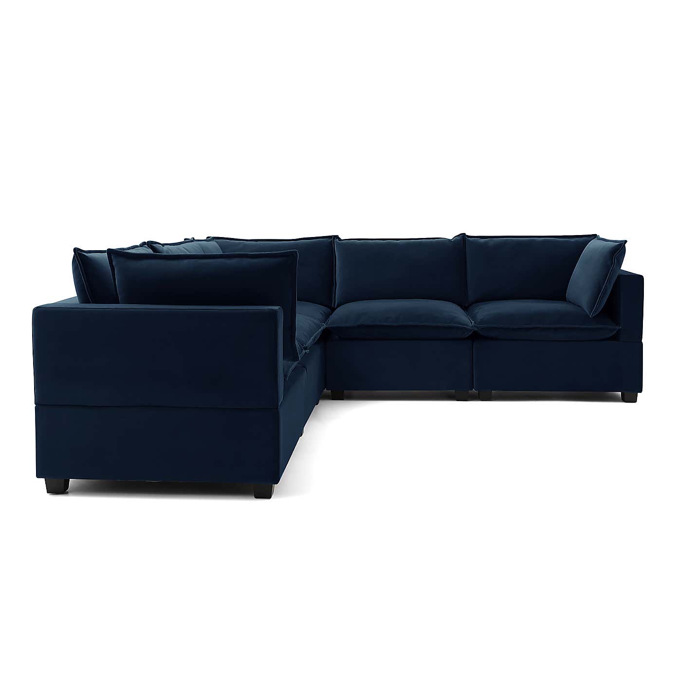 Moda Corner Modular Sofa, Navy Velvet