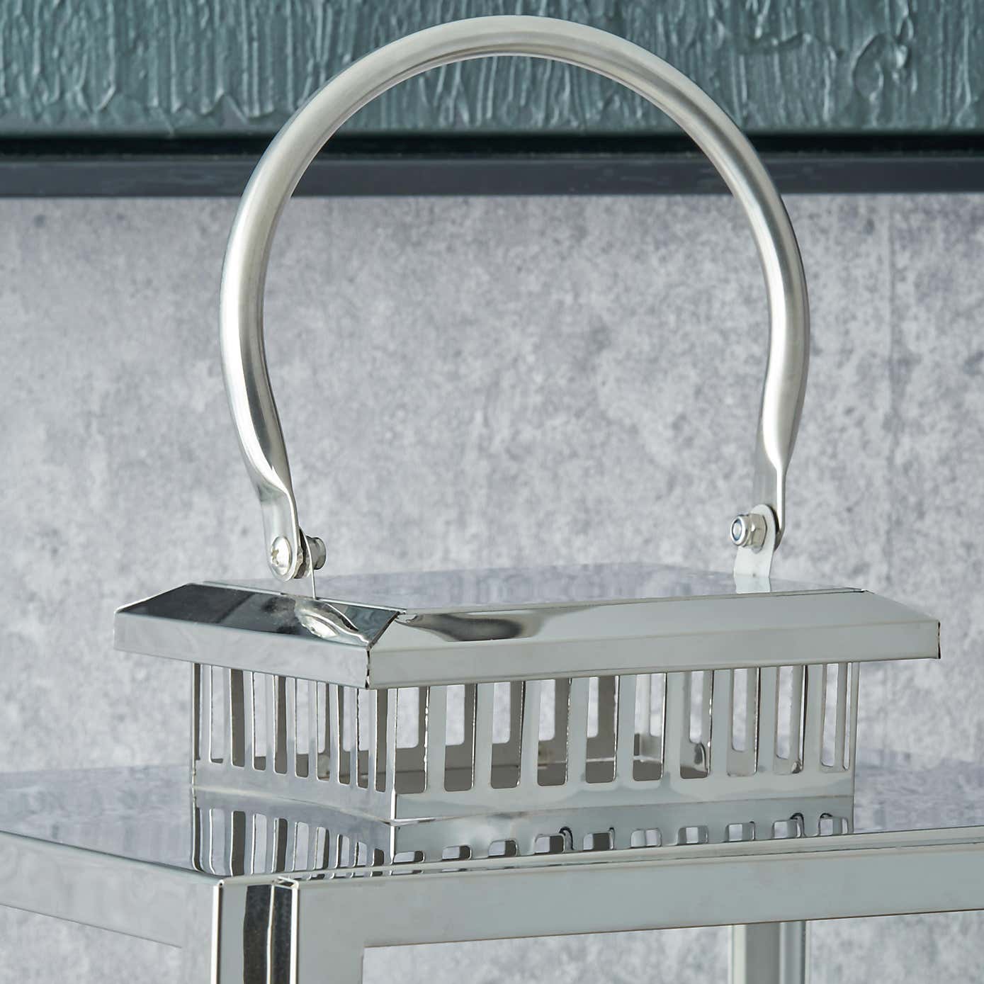 Metal & Glass Rectangular Lantern