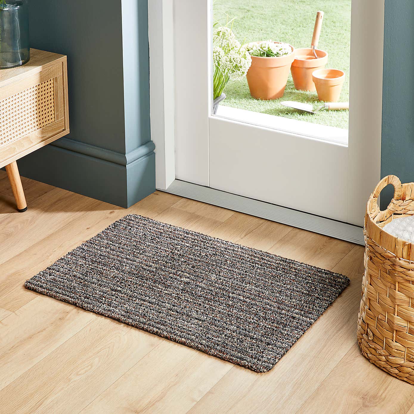Marvel Striped Washable Cotton Doormat