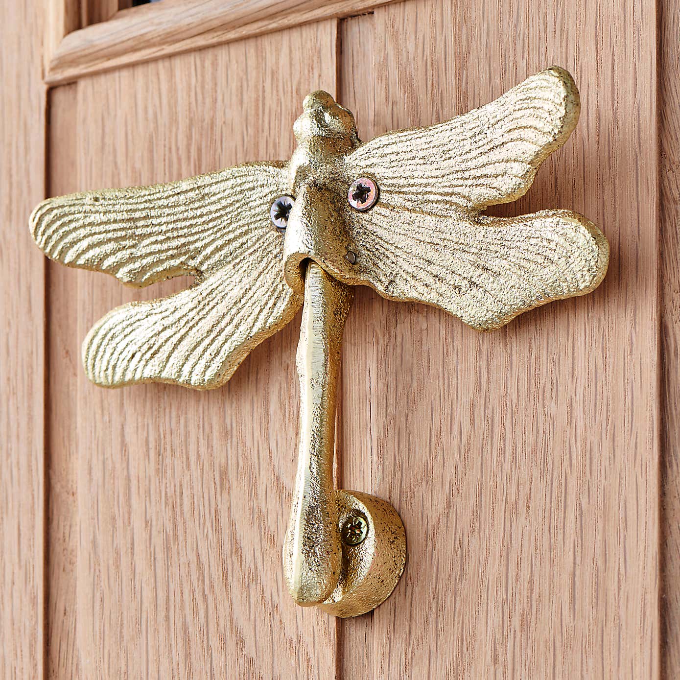 Dragonfly Gold Door Knocker