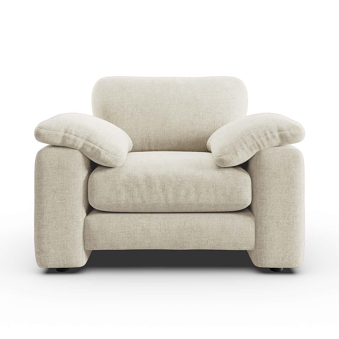 Magnus Soft Textured Chenille Snuggle Sofa