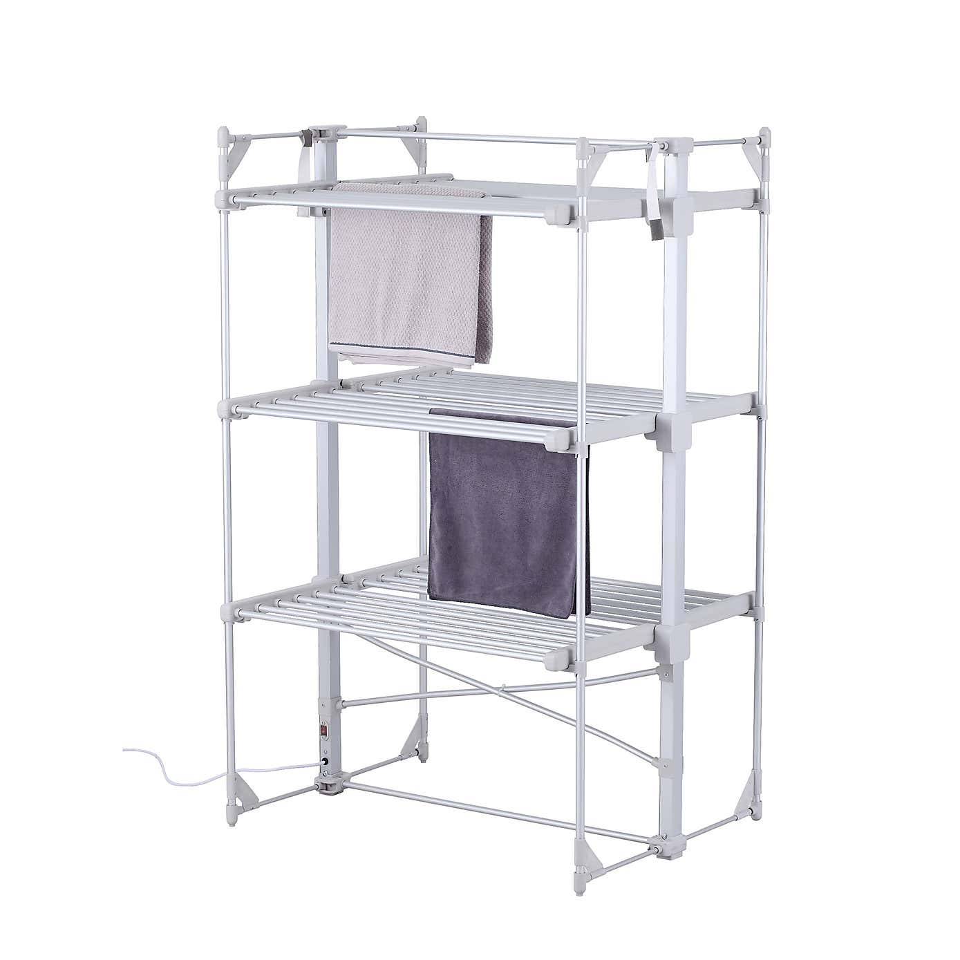 Extra Large 3 Tier Square Heated Airer