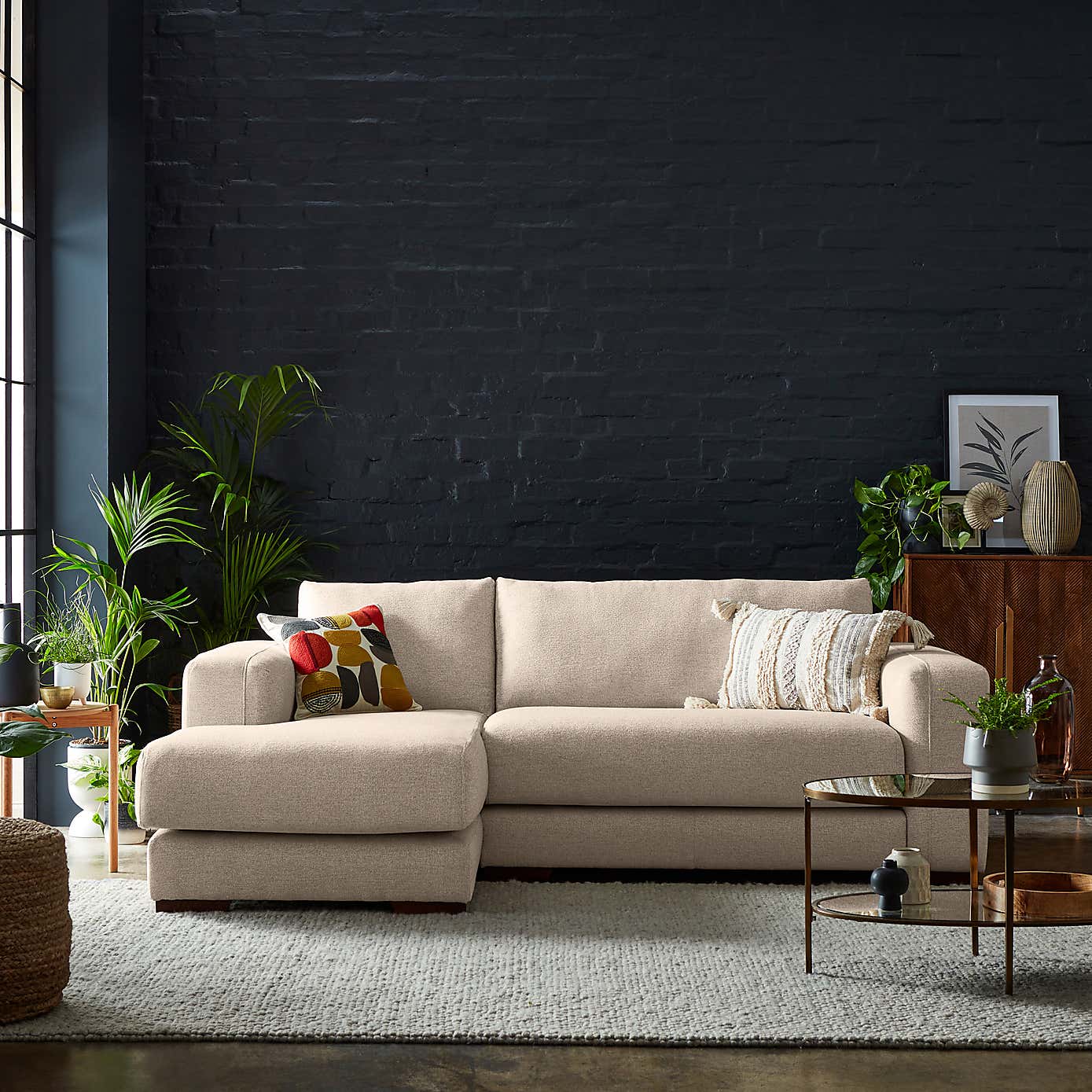 Clayton Cosy Weave Corner Chaise