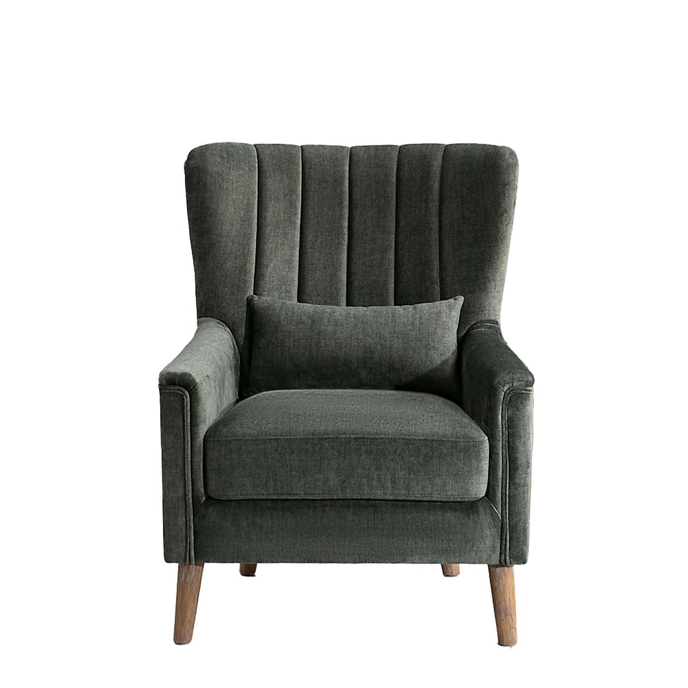 Image Furnishings Charlotte Velvet Wingback Occasional Armchair