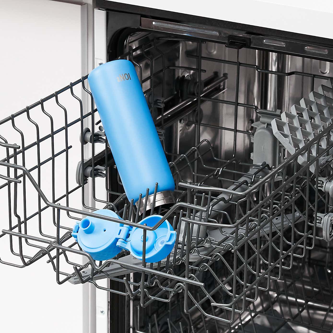 Ion8 Leak Proof Stainless Steel Slim Water Bottle, 600ml