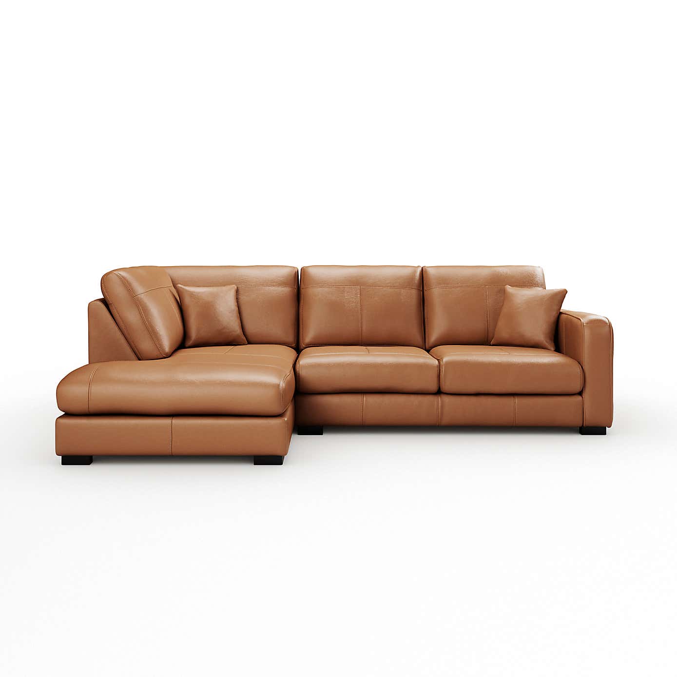 Carson Classic Leather Large Corner Chaise Sofa
