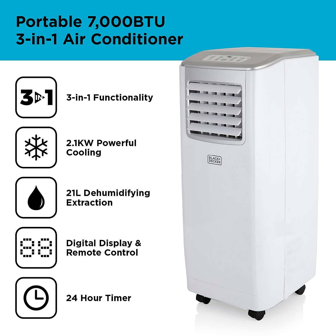 Portable 3 in 1 Air Conditioner