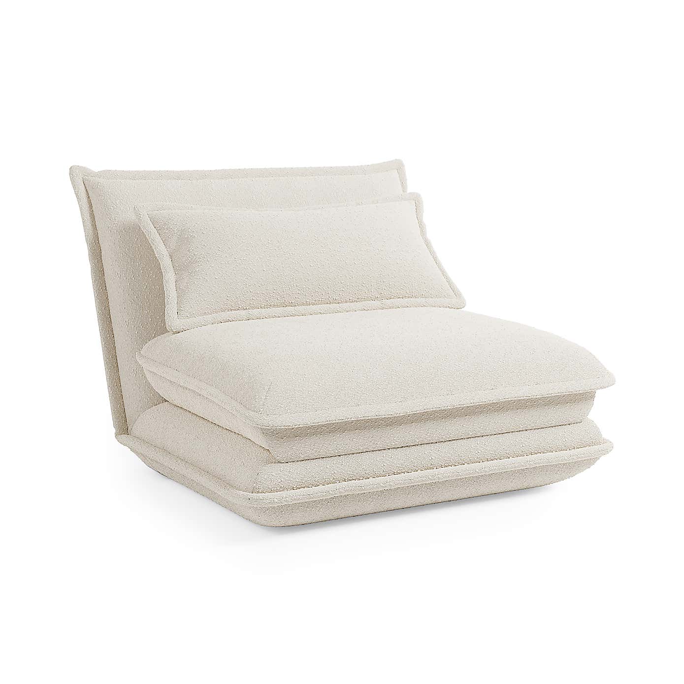 Jackson Boucle Foldable Single Sofa Bed