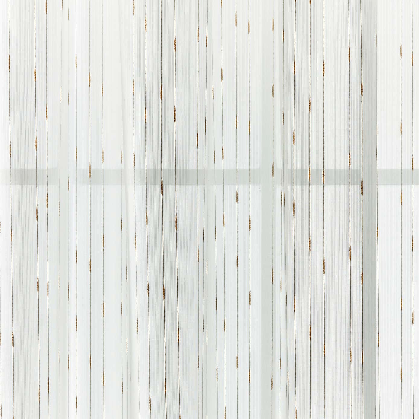 Reluxed Metallic Slot Top Single Voile Panel