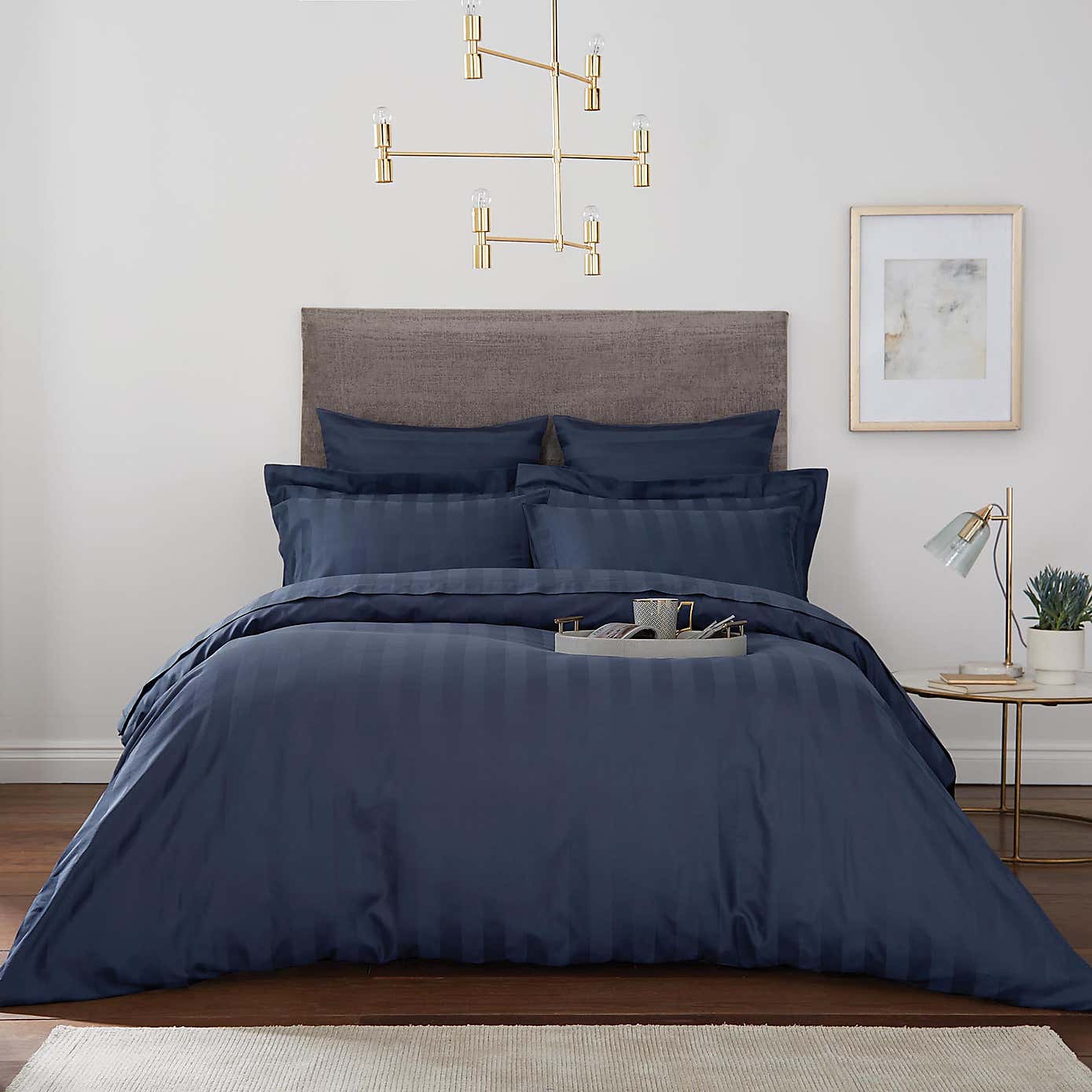 Hotel Cotton 230 Thread Count Stripe Duvet Cover