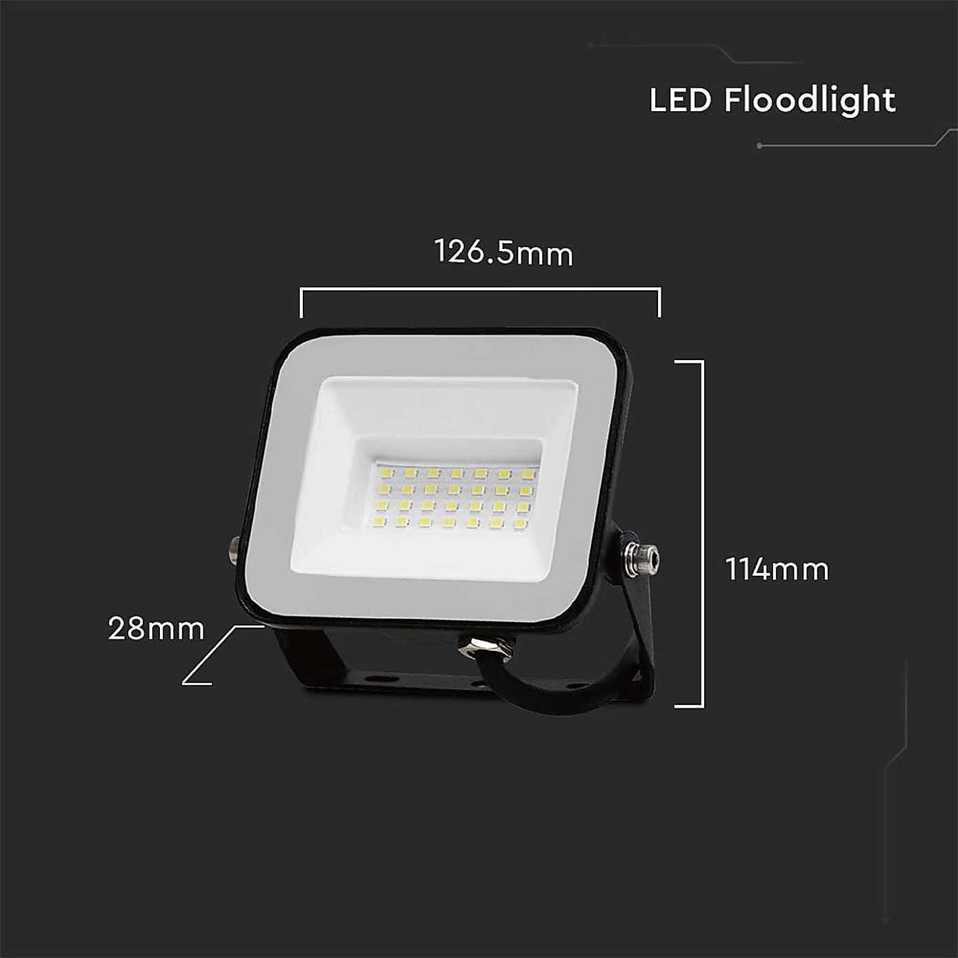 V-TAC 20W LED Floodlight Outdoor Wall Light