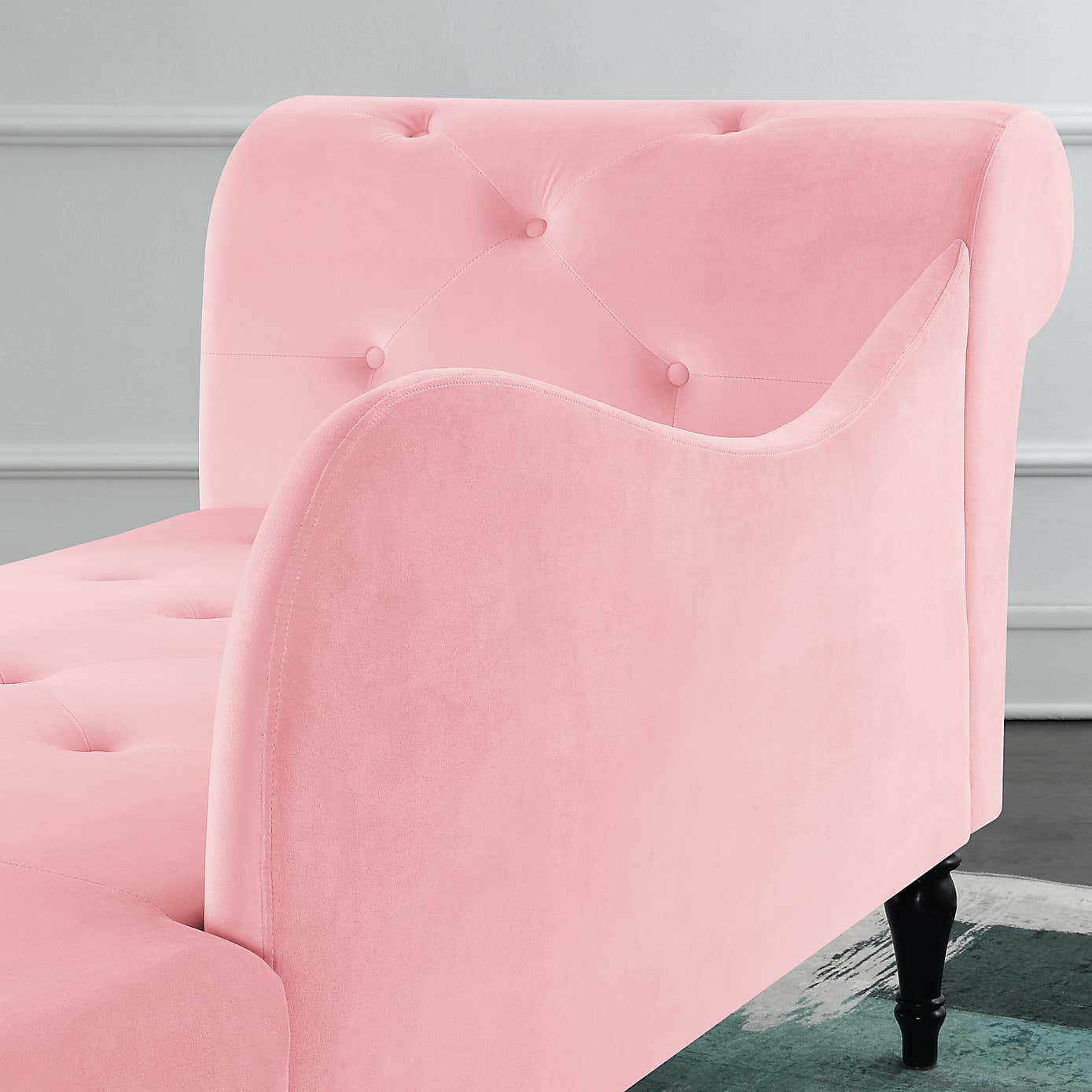 Wisteria Velvet Chaise Lounge