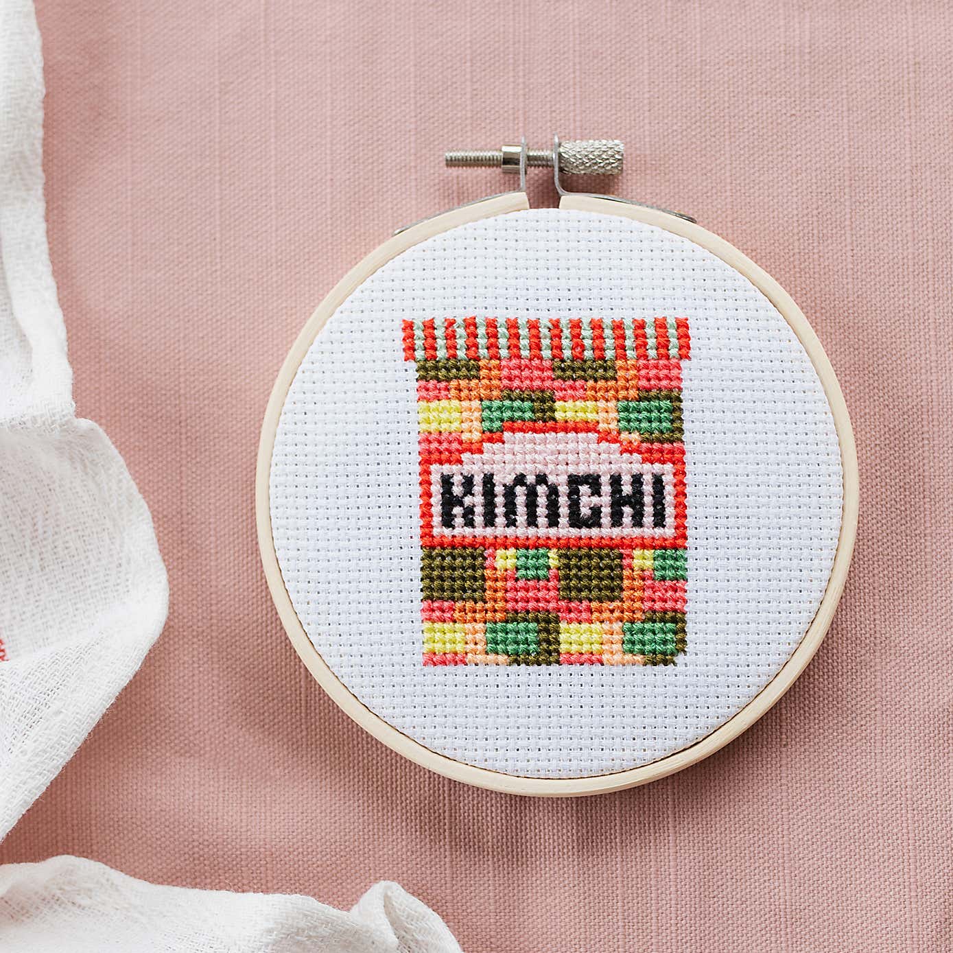 Cotton Clara Kimchi Cross Stitch Kit