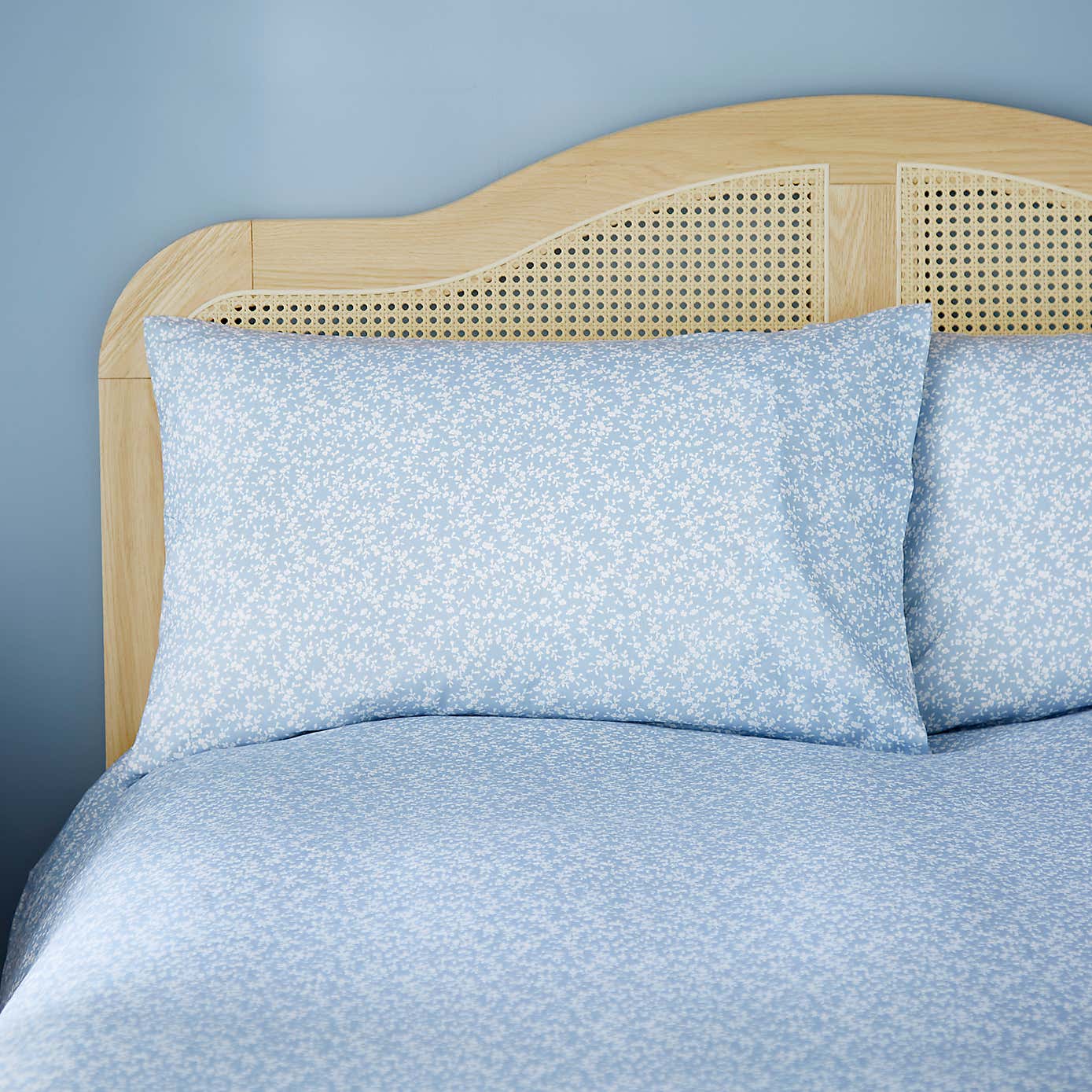 Annie Floral 144 Thread Count Cotton Reversible Duvet Cover & Pillowcase Set