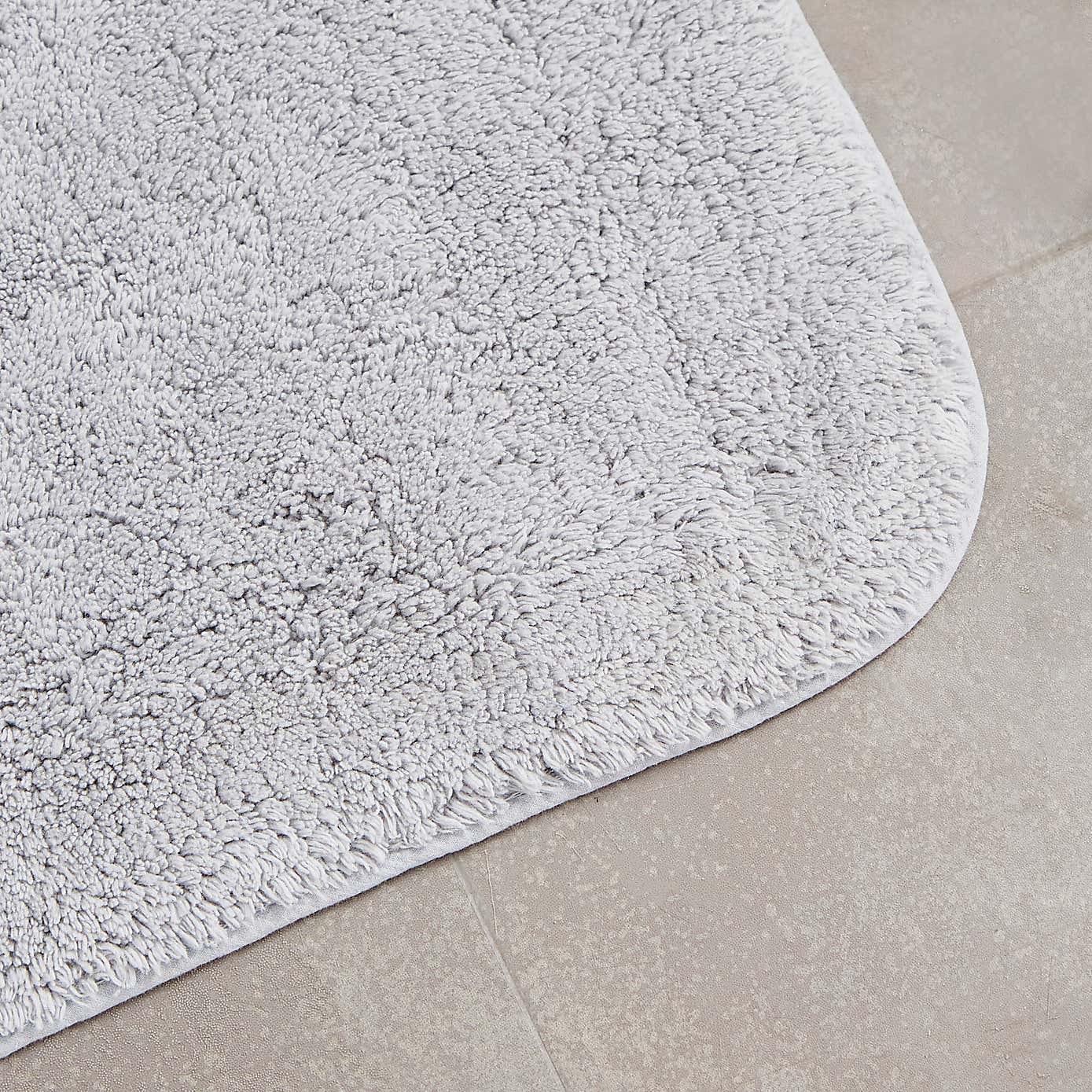 Cotton Anti-Slip Bath & Pedestal Mat Set