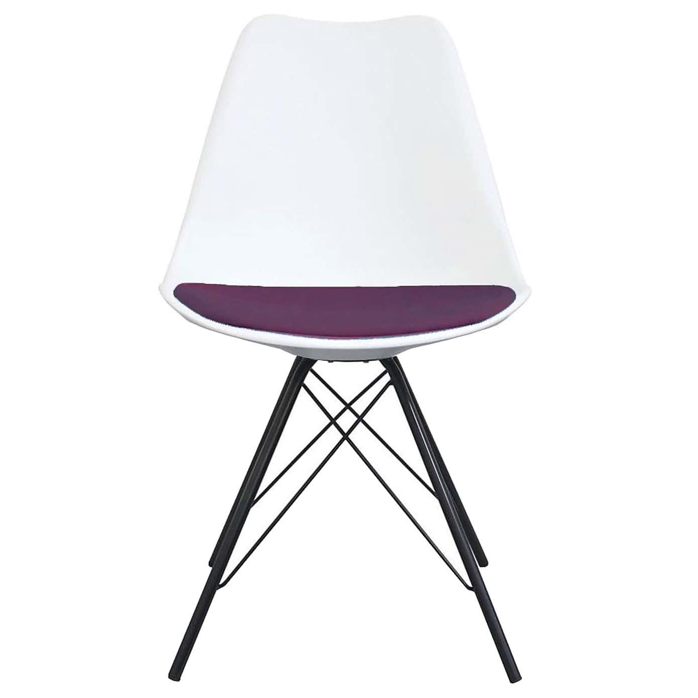 Fusion Living Soho White Plastic Dining Chair
