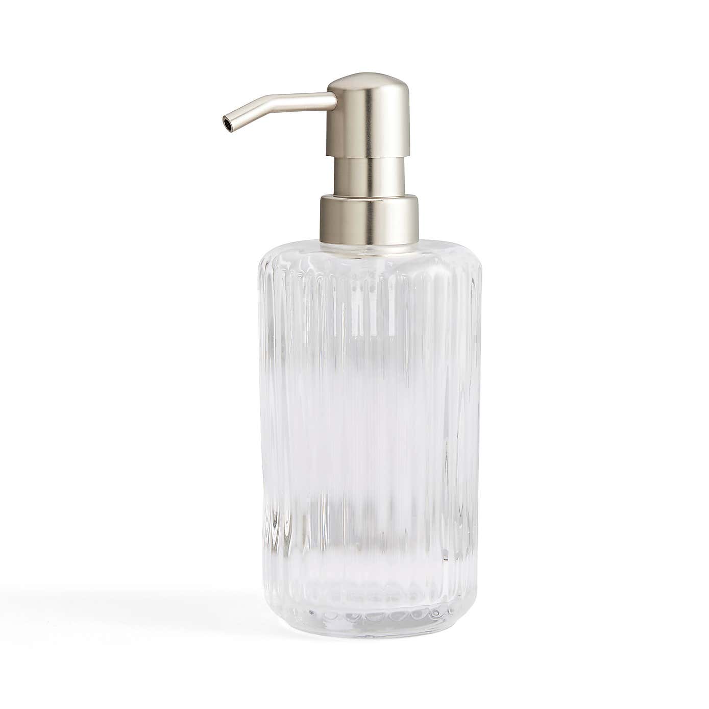 London Ribbed Glass Lotion Dispenser