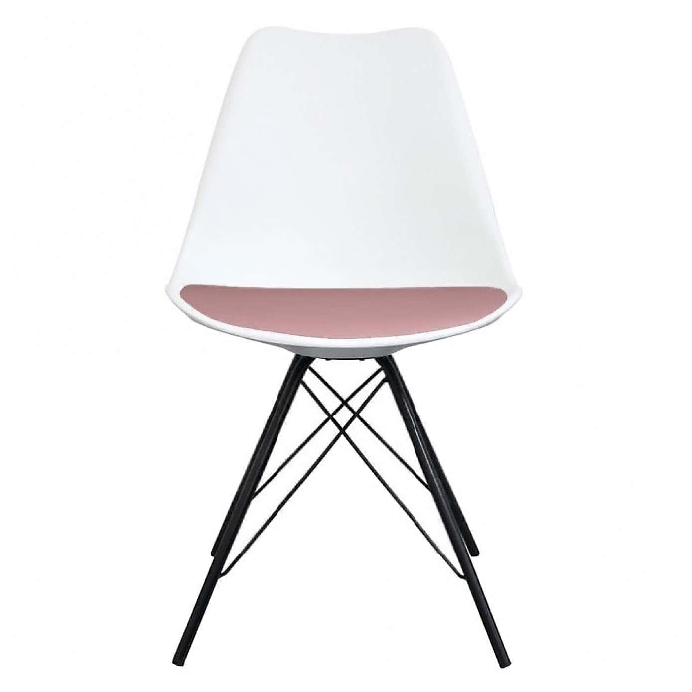 Fusion Living Soho White Plastic Dining Chair