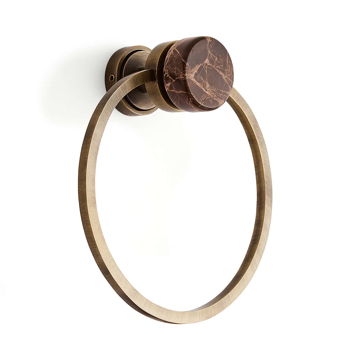 Dorma Purity Marble Towel Ring