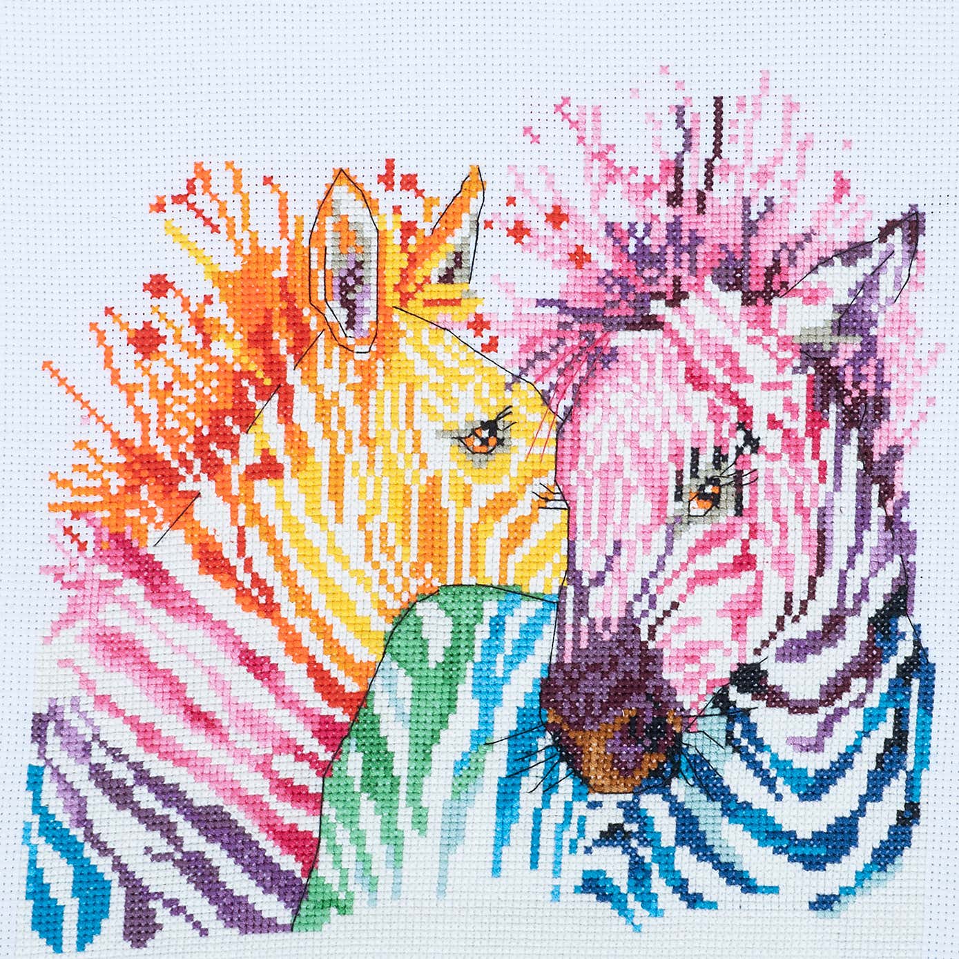 Cross Stitch Large Zebras