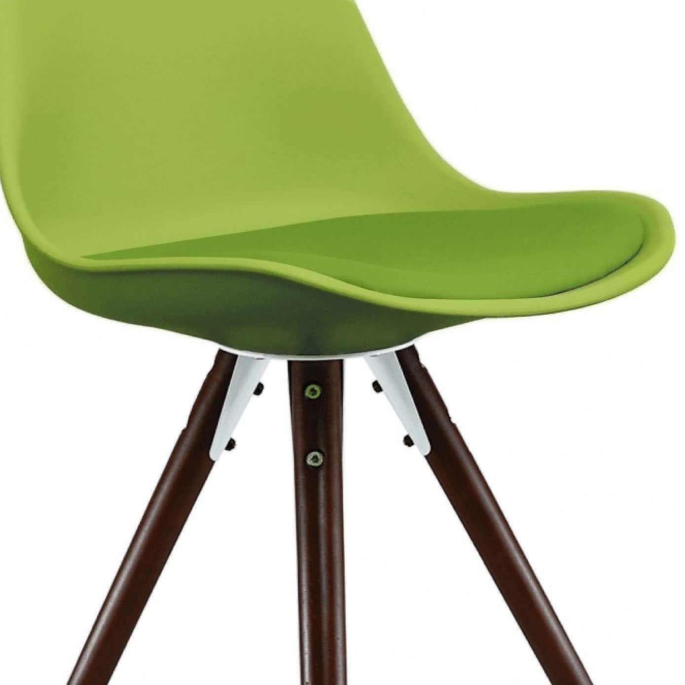 Fusion Living Soho Plastic Dining Chair with Pyramid Legs