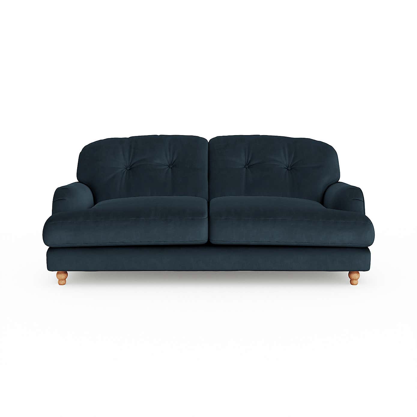 Martha Matte Plush Velvet 3 Seater Sofa