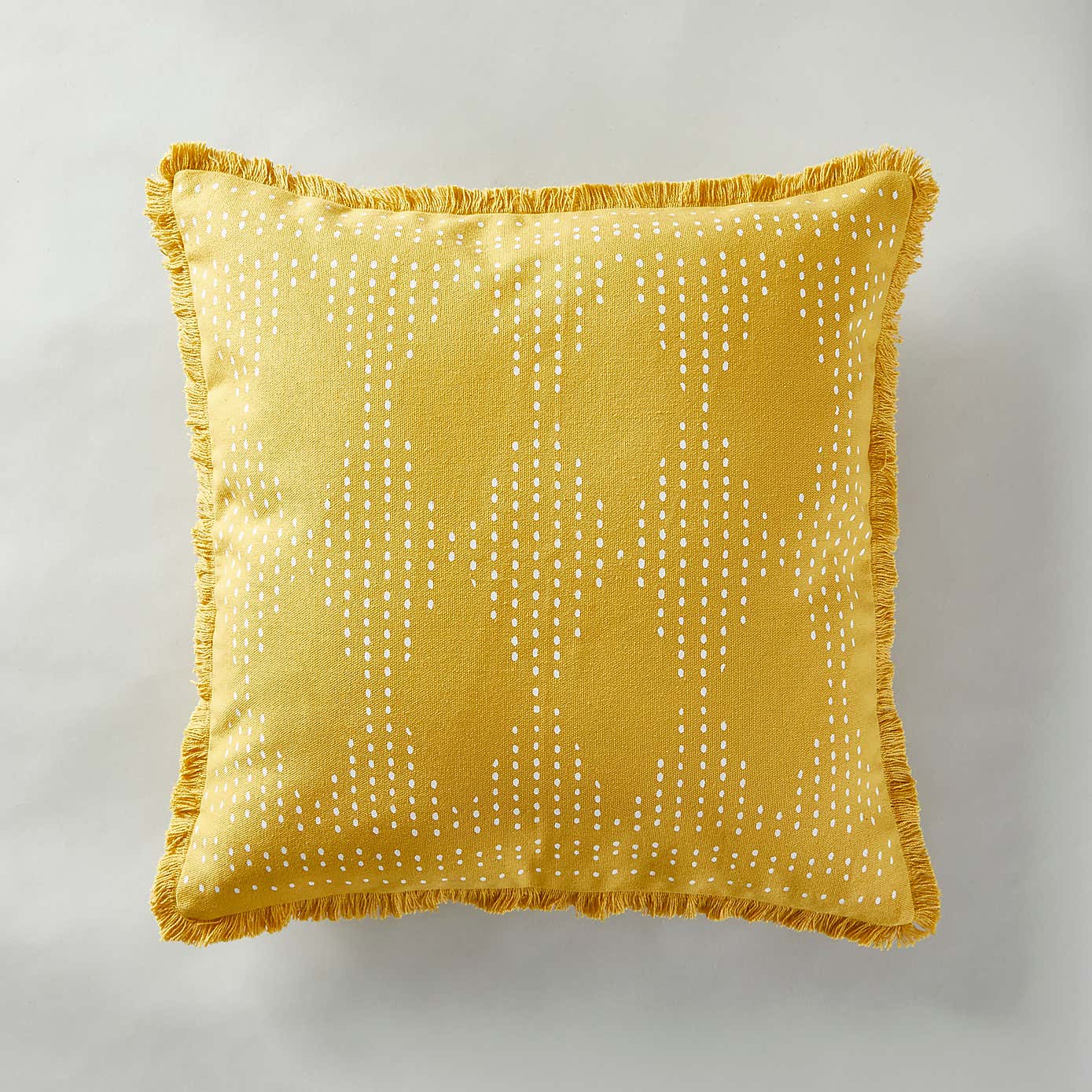 Fringed Diamond Geometric Cushion Cover