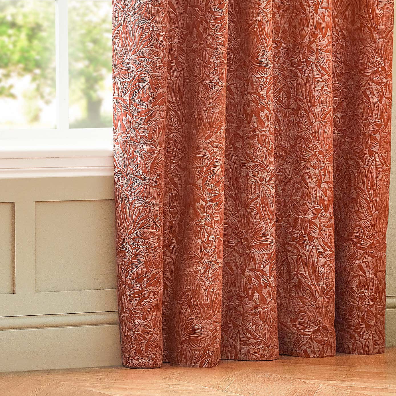 Grantley Brick Eyelet Curtains